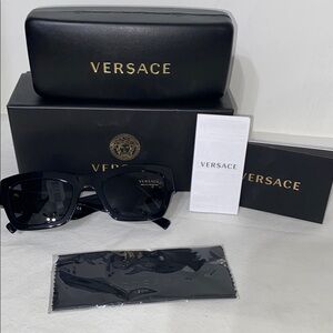 Versace Black Sunglasses Sleek Modern Design
